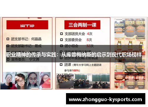 职业精神的传承与实践：从库普梅纳斯的启示到现代职场榜样